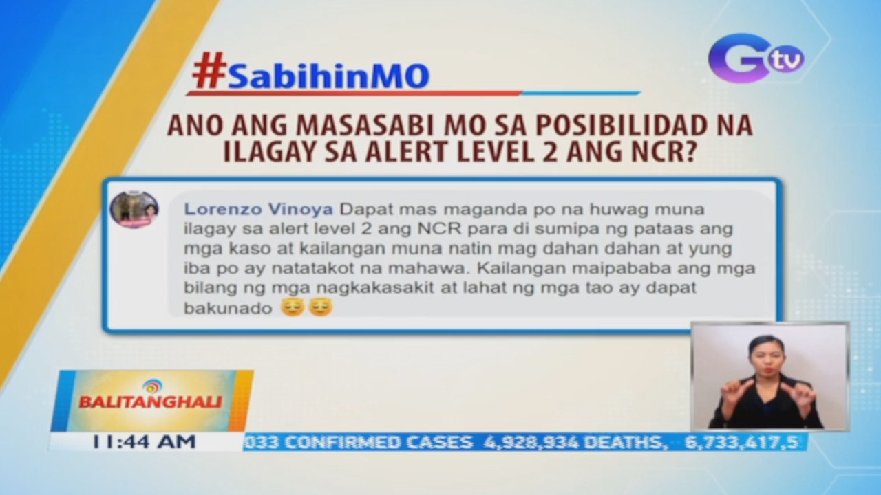 Ano ang masasabi mo sa posibilidad na ilagay sa Alert Level 2 ang NCR? | BT