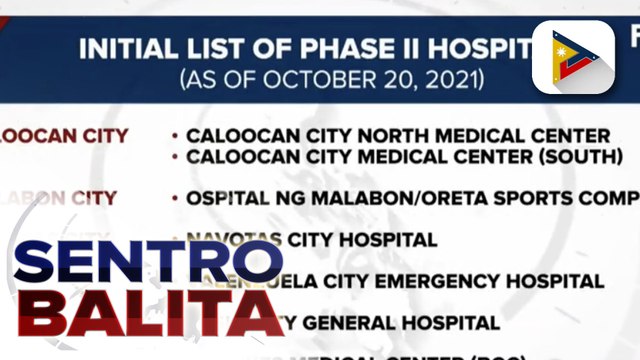 Phase 2 ng pagbabakuna sa mga edad 12-17 na may comorbidity, umarangkada ngayong araw ; 25 ospital, binuksan bilang vaccination sites