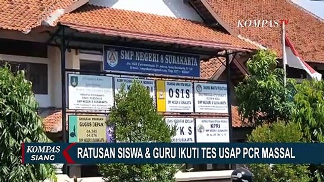 Pasca Temuan Klaster Sekolah, Pemkot Solo Gelar Tes PCR Massal untuk Ratusan Siswa dan Guru