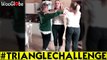 'BFF trio having fun while performing the viral 'Triangle Dance''