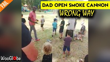 'Man in unbearable pain after opening a smoke cannon the wrong way '