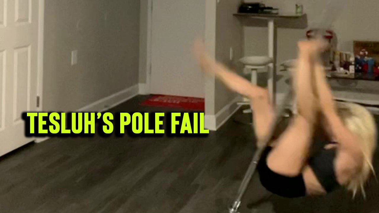 'Pole dancer experiences OOPS moment when loose pole comes off'