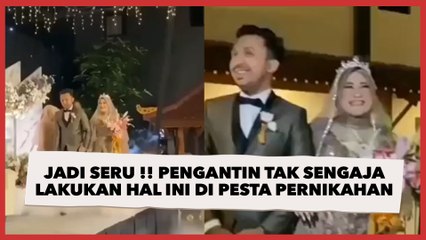 Pengantin Tak Sengaja Tercebur Kolam Renang, Pesta Pernikahan Ini Berubah Jadi Seru