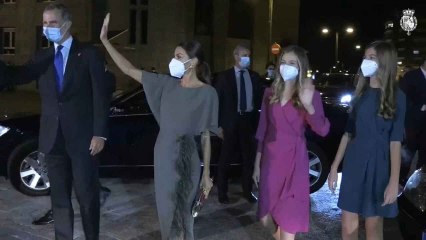 La princesa Leonor reaparece con los reyes en Oviedo tras regresar de Gales