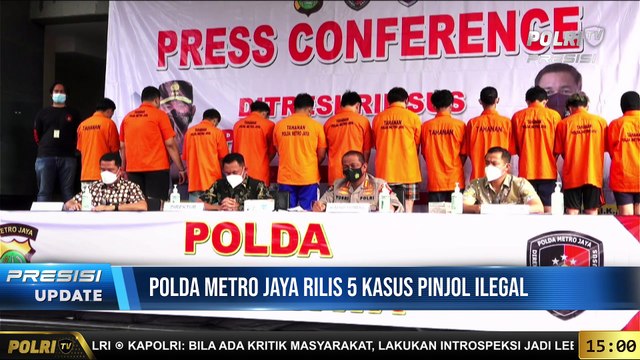 PRESISI Update (22/10/2021 ) : Konferensi Pers Pengungkapan Pinjol Ilegal Oleh Polda Metro Jaya