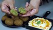 फलाफल व हम्मस घर पर ही बनायें । Falafel with Hummus Dip । How to make falafel n hummus from scratch