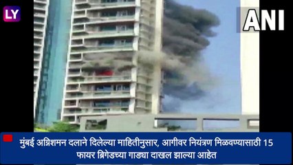 Mumbai Curry Road Fire: करीरोड येथील Avighna Park Apartment मध्ये 60 मजली इमारतीत भीषण आग