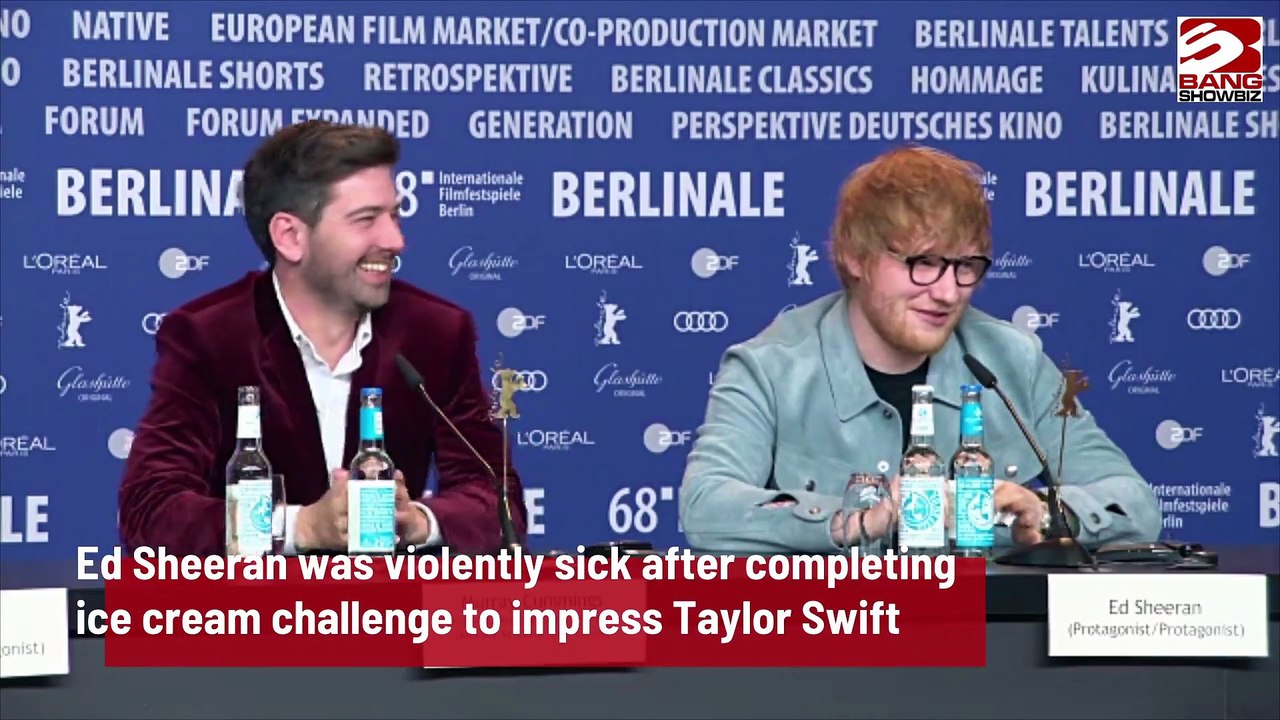 Why did Ed Sheeran end up being violently sick after trying to impress Taylor Swift?