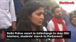 Delhi Police resort to lathicharge to stop JNU teachers, students' march