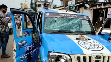 ত্রিপুরায় তৃণমূলের জনসংযোগ কর্মসূচির সময় সুস্মিতা দেবের গাড়িতে ভাঙচুর  | Oneindia bengali
