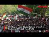 SSC Paper Leak: Students hold protest at Parliament Street, New Delhi