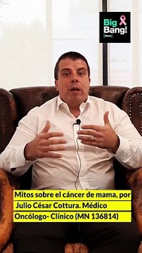Cáncer de mama mitos y creencias, por Julio César Cottura, Médico Oncólogo