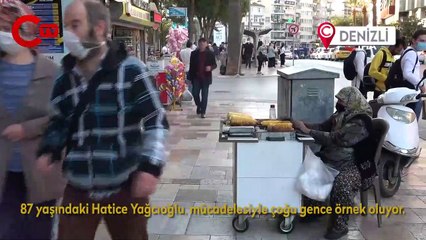 87 yaşında gençlere taş çıkarıyor