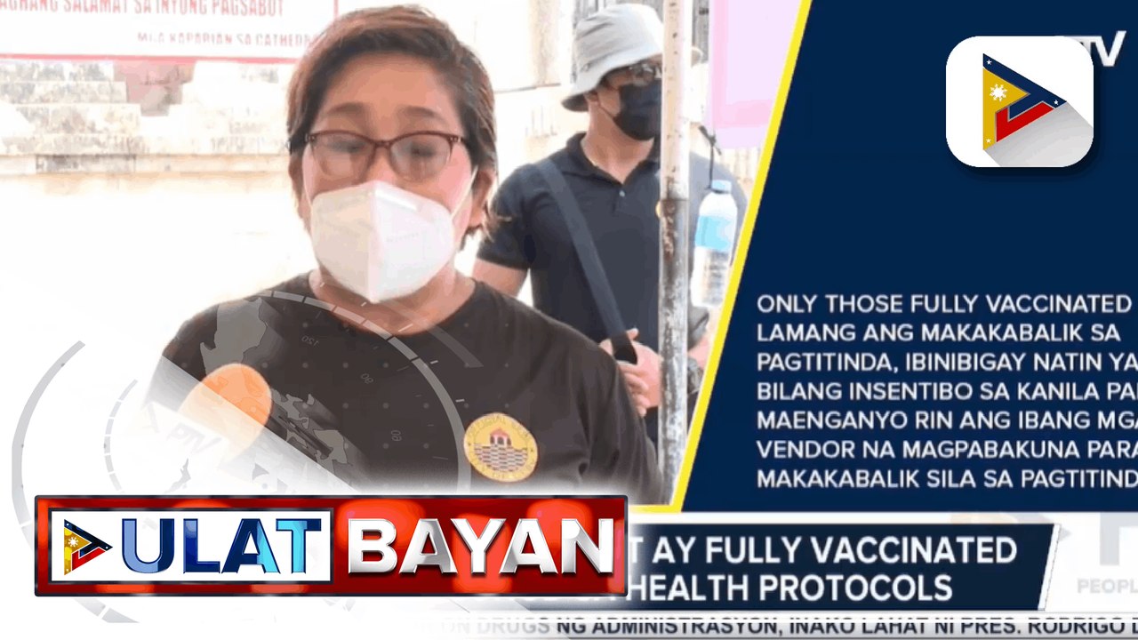 Street vendors sa Cebu City, dapat ay fully vaccinated at sumusunod sa health protocols