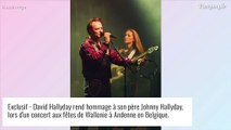 David Hallyday : Sa fille Emma Smet joue la groupie à l'un de ses concerts en province