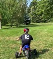 First Ride on Dirt Bike Ends in Branches