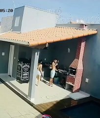 Brick in Grill Goes Boom