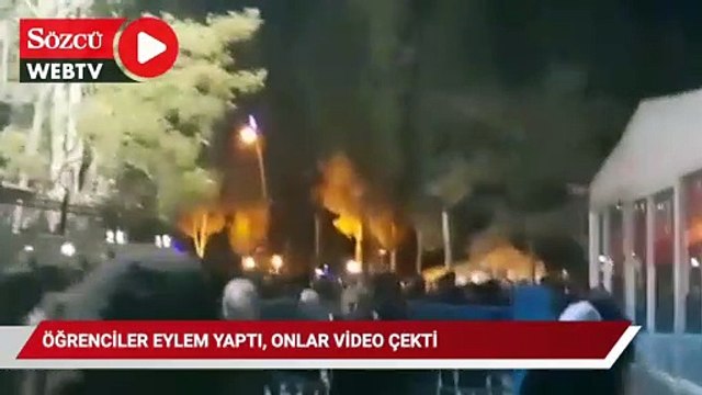 Üniversite öğrencileri Van’da eylem yaptı: Özel güvenlik görevlileri öğrencilerin görüntüsünü çekti