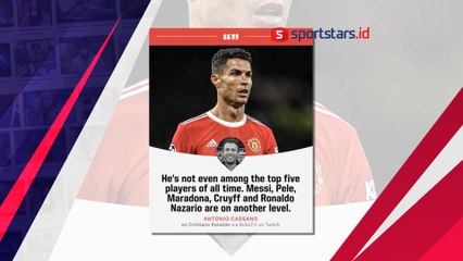 Cassano Tidak Memilih Ronaldo di 5 Pemain Dunia Pilihannya