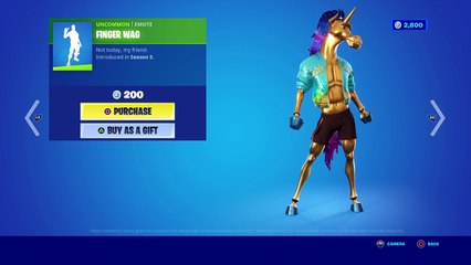 FINGER WAG “EMOTE” (UNCOMMON) 200 V BUCKS - FORTNITE SEASON 5