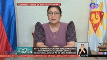 Atty. Sonny matula na tumatakbong independent, kumumpleto sa senatorial lineup ni VP Leni Robredo | SONA