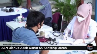 ASN Dishub Aceh Donor 54 Kantong Darah