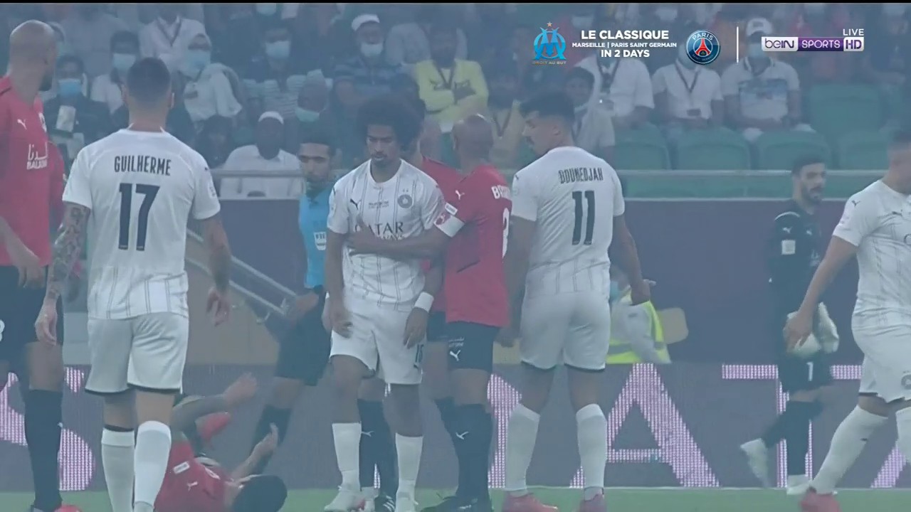 James and Afif involved in funny scuffle