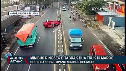 Télécharger la video: Detik-Detik Mobil Ringsek Ditabrak 2 Truk di Maros Sulsel