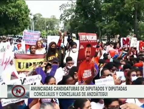 PSUV presentó los candidatos y candidatas de los 21 municipios del estado Anzoátegui rumbo al 21-NOV