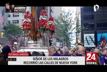 Estados Unidos: Señor de los Milagros recorrió las calles de Nueva York