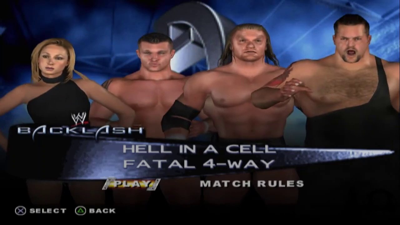 WWE SmackDown vs. Raw Stacy Keibler vs Randy Orton vs Triple H vs Big Show