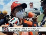 Lara | Plan Tapahueco aplica 800 toneladas de asfalto en las avenidas Venezuela y Libertador