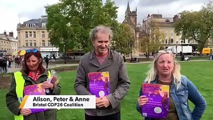 Climate protesters marched through the city centre