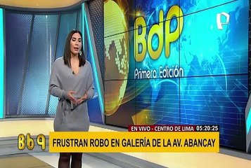 Frustran robo en galería de la avenida Abancay