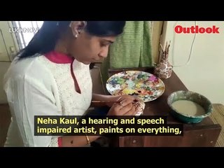 Neha Kaul, a hearing and speech impaired artist, speaks through her paintings