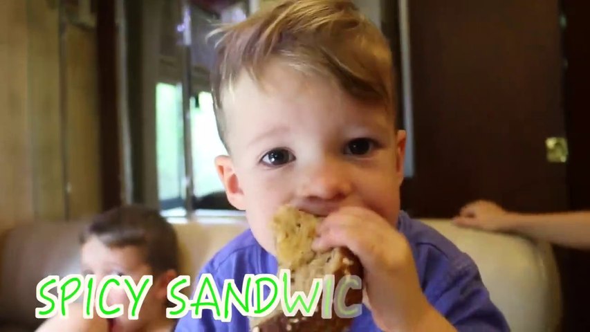 FOOD PRANK! FUNNY PRANK BABY Hot Spicy Lunch Onion Sandwich Funny Ideas April Fools Joke