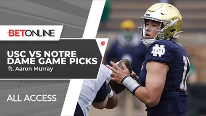 Seven Point Spread In Big Rivalry Matchup | USC vs Notre Dame Picks | BetOnline