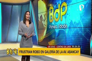 Frustran robo en galería de la avenida Abancay