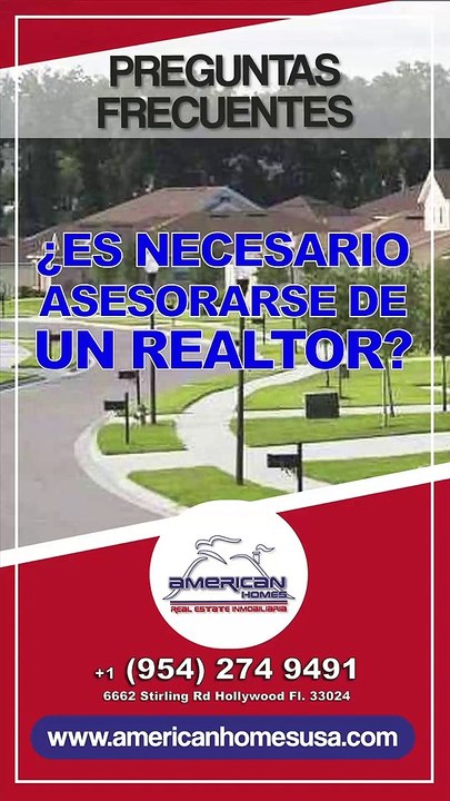 ES NECESARIO ASESORARSE DE UN REALTOR