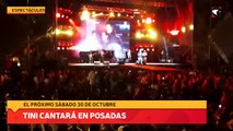 Tini cantará en Posadas el próximo sábado 30 de octubre