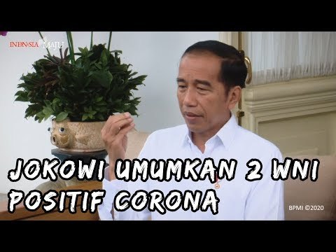 Presiden Jokowi Umumkan Dua WNI Positif Virus Corona