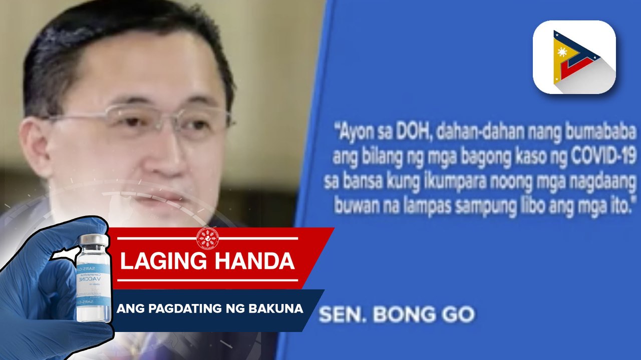 Sen. Go muling nagpaalala sa publiko na huwag magpakampante sa virus at sumunod pa rin sa health protocols
