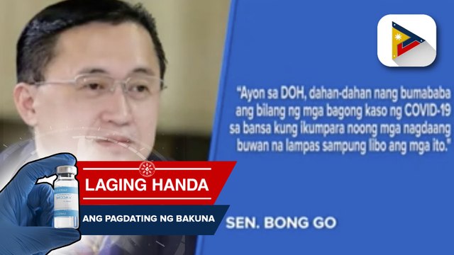 Sen. Go muling nagpaalala sa publiko na huwag magpakampante sa virus at sumunod pa rin sa health protocols