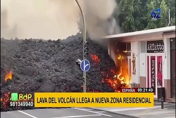 Volcán Cumbre Vieja: lava llega a nueva zona residencial y genera más evacuaciones