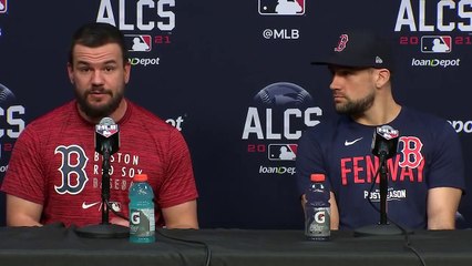 Kyle Schwarber & Nathan Eovaldi Postgame Press Conference | ALCS Game 6