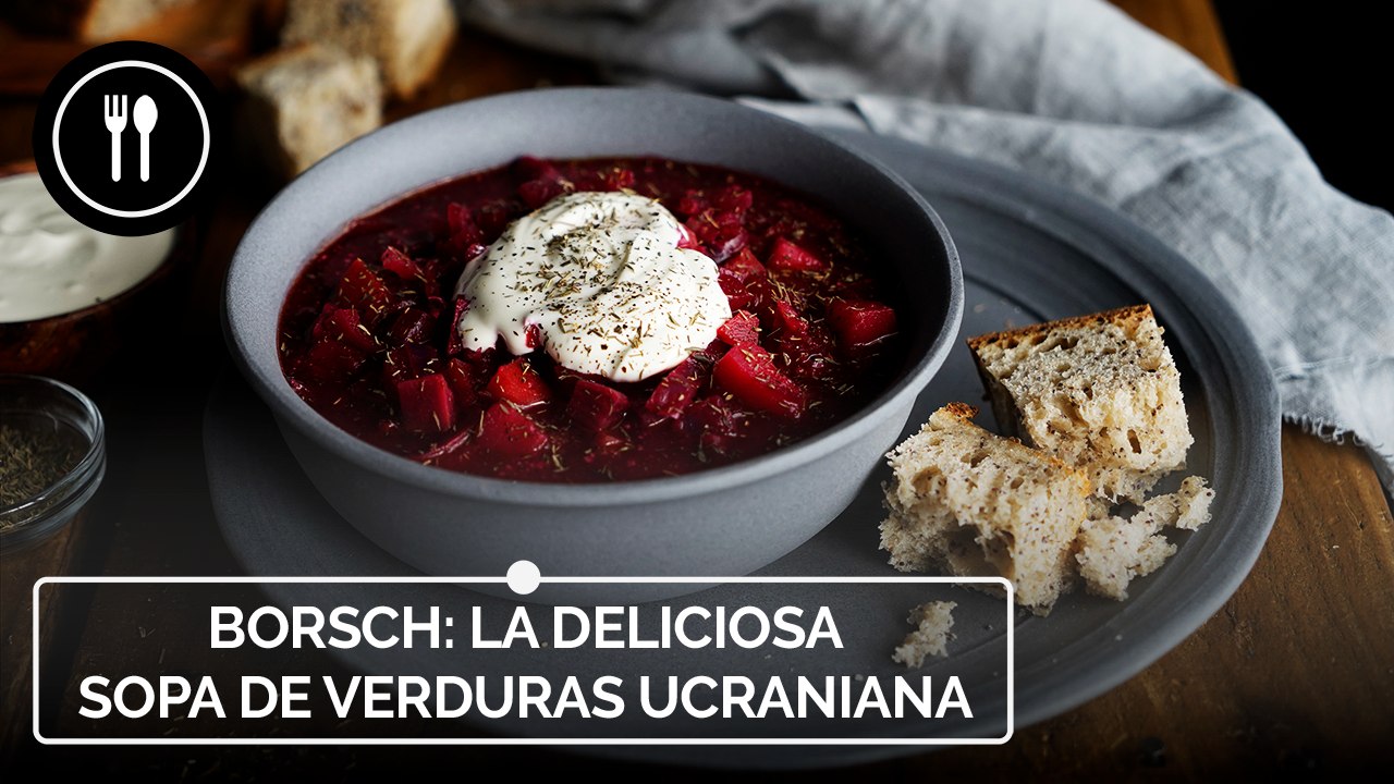Sopa borsch de remolacha, receta ucraniana