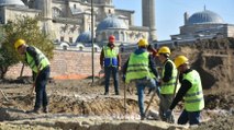 Selimiye Camii önünde Roma aile mezarı bulundu