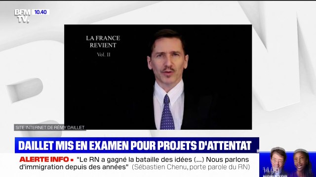 Rémy Daillet mis en examen pour association de malfaiteurs terroriste criminelle et écroué