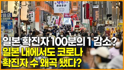 일본 확진자 100분의 1 감소? 일본 내에서도 코로나 확진자 수 왜곡 됐다?