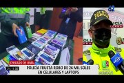 Cercado de Lima: policía y serenos frustraron robo en tienda de celulares